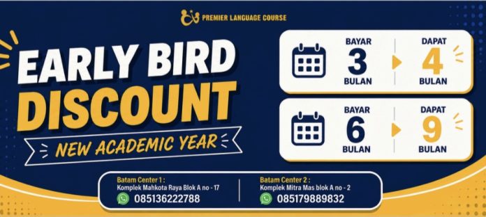 Premier Language Course (PLC) menghadirkan promo kelas privat dan semi-privat mulai dari Rp 1,9 jutaan untuk durasi 2 bulan. (Istimewa)