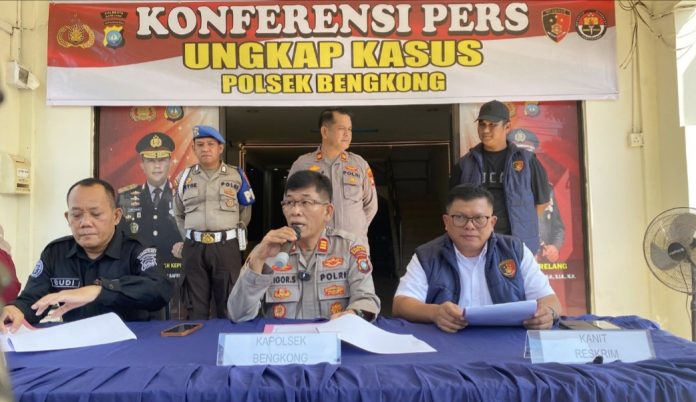 Reskrim Polsek Bengkong membongkar aksi pencurian kendaraan bermotor (curanmor) yang sempat viral di media sosial. (uly)