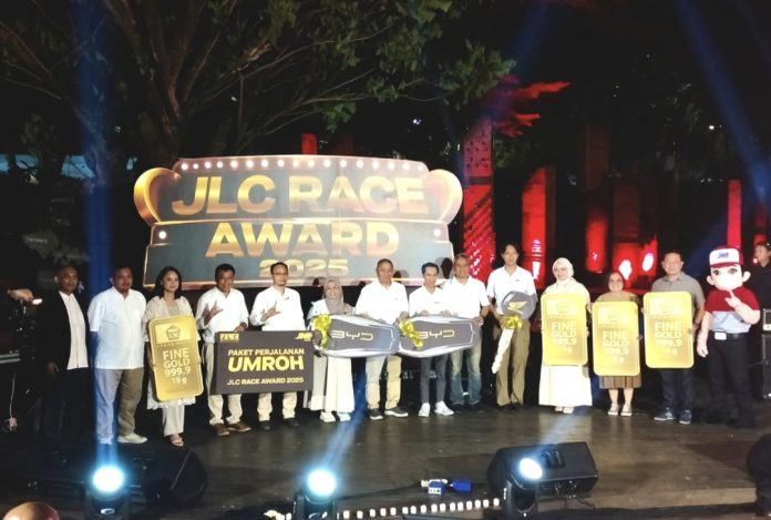 JNE dukung kelancaran bisnis para pemilik Usaha melalui berbagai inisiatif, salah satunya adalah gelaran JLC Race Award 2025. (Istimewa)