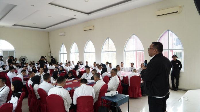BP Batam menggelar Diklat Orientasi Pegawai untuk Gelombang ke-1 di Mako Brimob Polda Kepri 18-20 Mei 2026. (Humas BP Batam)