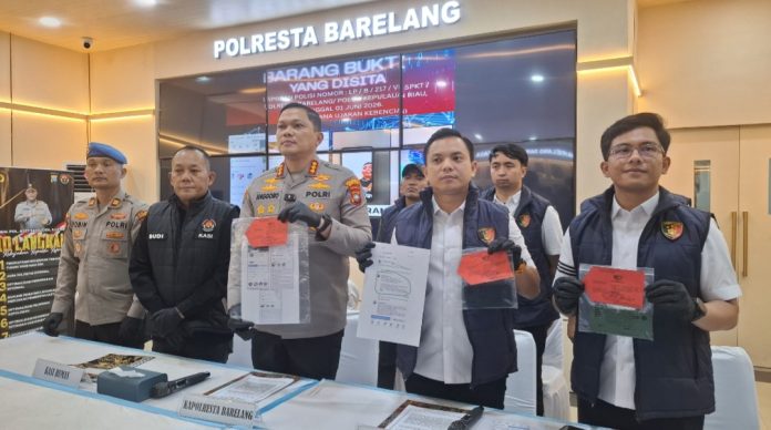 Satreskrim Polresta Barelang berhasil mengungkap kasus dugaan ujaran kebencian terhadap salah satu kelompok suku di Kota Batam. (uly)