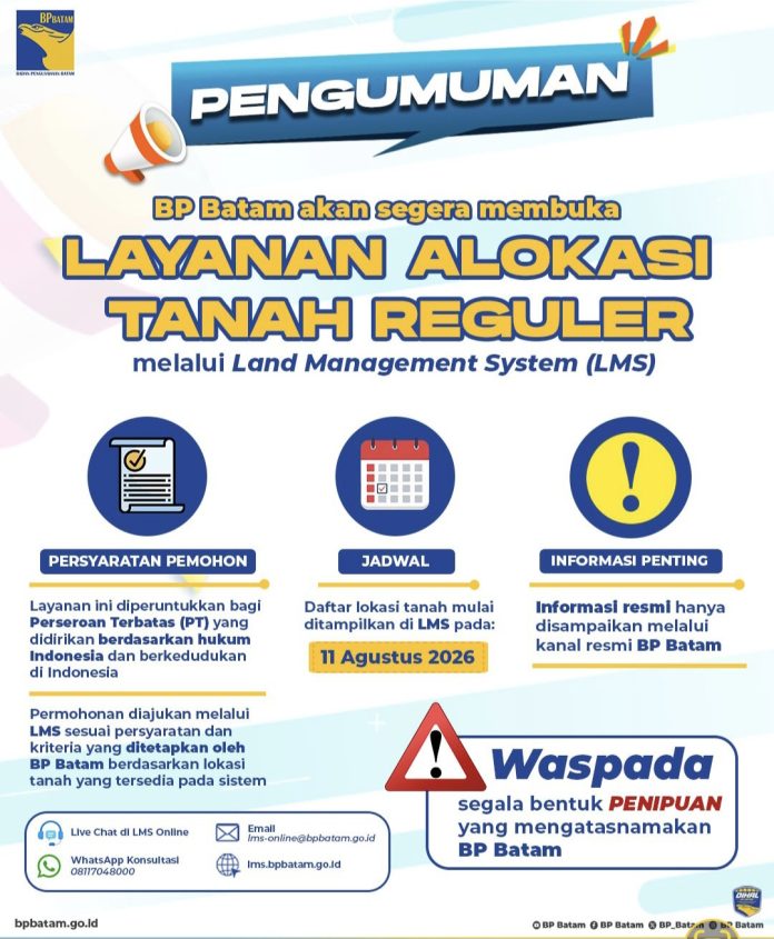 BP Batam terus memperkuat komitmennya dalam menghadirkan tata kelola pertanahan yang transparan, akuntabel, dan berbasis digital. (Istimewa)
