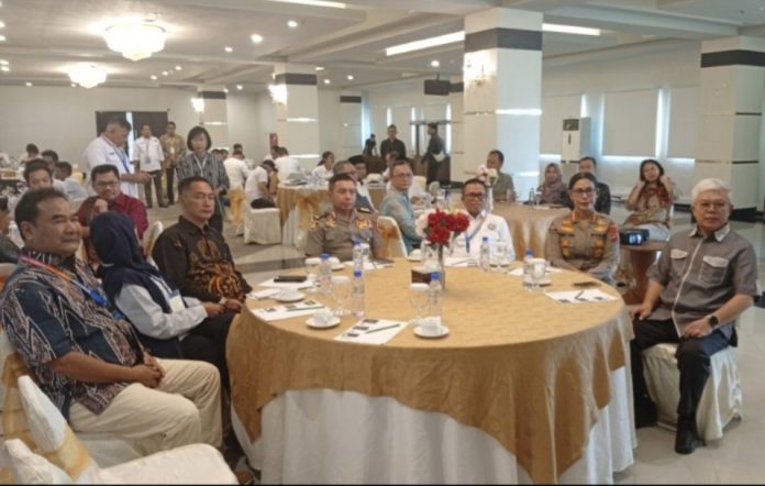 Kabid Humas Polda Kepri Kombes Pol Dr. Nona Pricillia Ohei hadiri pembukaan UKW yang digelar KJK bersama LUKW Universitas Pembangunan Nasional “Veteran” Yogyakarta di Hotel CK Tanjungpinang, Sabtu (28/8/2026). (Istimewa)