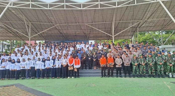 Pemko Batam menggelar upacara Peringatan Harhubnas Tingkat Kota Batam di Dataran Engku Puteri, Kota Batam, Provinsi Kepri, Senin (21/9/2026). (uly)