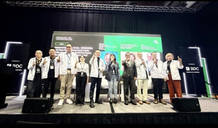 Wakil Kepala BP Batam, Li Claudia Chandra, hadir dalam kegiatan Tech Week Singapore 2026 di Marina Bay Sands, Singapura, Rabu (30/9/2026). (Humas BP Batam)