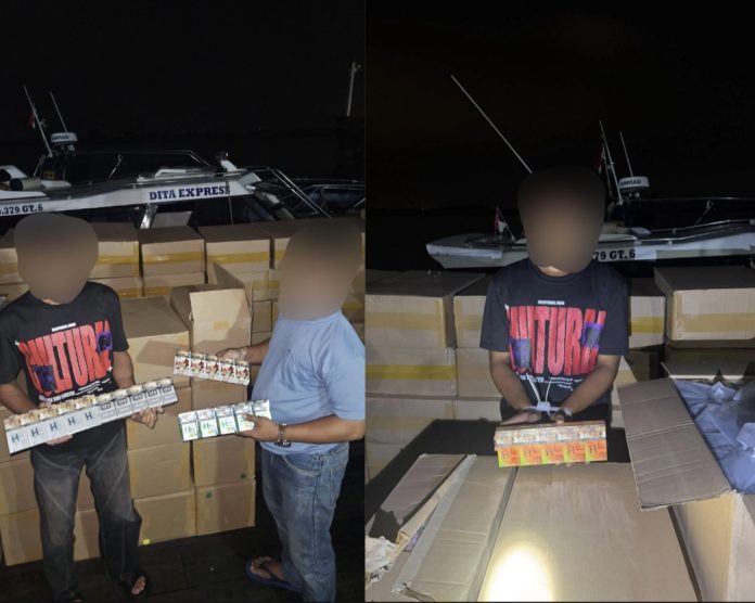 BC Batam amankan sebanyak 1.679.400 batang rokok tanpa dilekati pita cukai berbagai merek dengan estimasi nilai barang mencapai Rp2,53 miliar. (Humas BC)