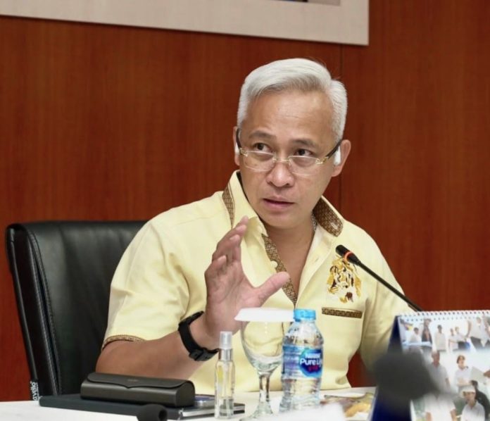 Anggota/Deputi Bidang Pengusahaan Denny Tondano mengatakan dengan mempertimbangkan kondisi sumber air baku di Nongsa, pihaknya menyiapkan langkah penguatan dengan interkoneksi pipa dari IPA Duriangkang dan pengaturan suplai air, agar pelayanan bagi warga tetap terjaga. (Humas BP Batam)