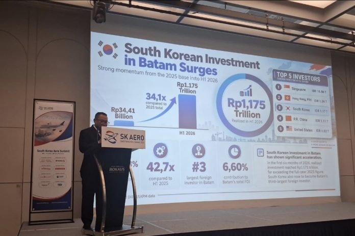 BP Batam jemput peluang investasi baru dari Korea Selatan melalui South Korea Aero Summit 2026 dan pertemuan dengan KBRI Seoul, Rabu (21/10/2026). (Istimewa)